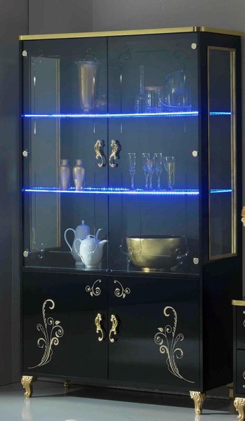 Kommode Vitrine Kommoden Vitrinen Wohnzimmer Anrichte Designer Schrank SchräNke-image