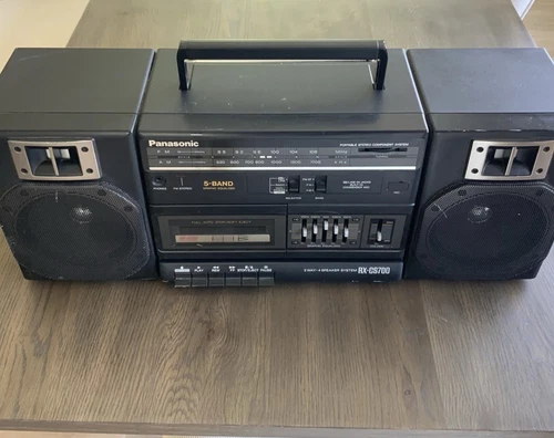 Panasonic RX-CS700 AM-FM Radio Cassette Player With 2 Detachable Speakers