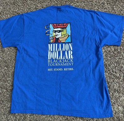 LAS VEGAS HILTON Casino & Hotel $1M Dollar Blackjack Tournament III T-SHIRT XL
