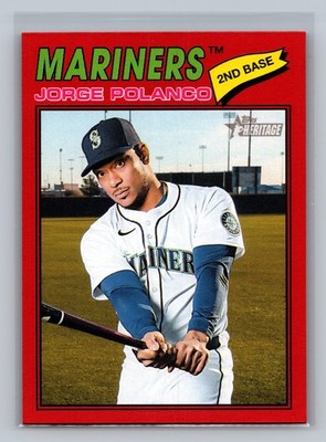 2026 Topps Heritage Jorge Polanco #135 Red