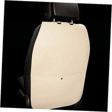 HCMAX 2 Pack Kick Mat Car Seat Back Protector Waterproof Easy to Style 2 Beige