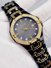 Orologio PULSAR by SEIKO uomo bicolore bella data GIAPPONE [NUOVO] 40mm batteria nuova 