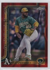 2025 Topps Chrome Red Lava Refractor /5 Luis Severino #241