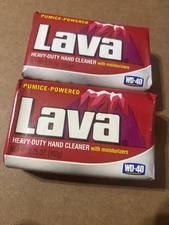 LAVA Brand New Pumice Hand Cleaning Moisturizing Bar Soap 5.75 Ounces Lot 2 Pack