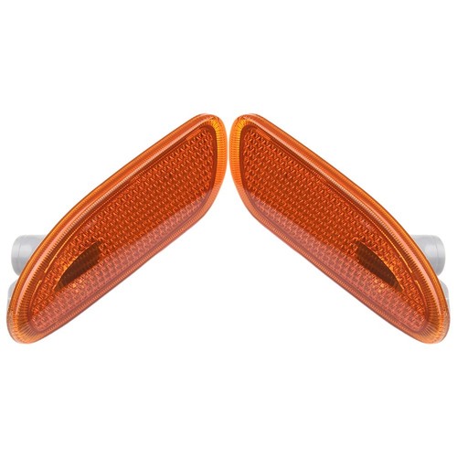 Left&Right Bumper Side Marker Lights Plastic Signal 1 Pair Amber Practical - Picture 5 of 12