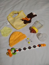 Vintage Playtex Nurser Baby Bottle Harley Pacifier Holder Flat Top Latex Nipple