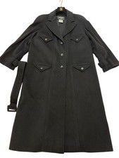 Chanel Cashmere Long Coat Black 42