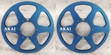 One Pair 10.5'' blue AKAI Tape reel High Quality Aluminum Take Up Reel