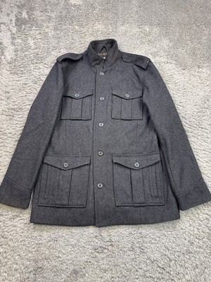 00s OLD NAVY Wool Jacket charcoal Mサイズ OLD NAVY A2タイプ ウールジャケット ブラック M 00s【OLD NAVY】A-2