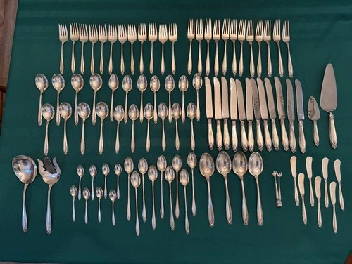 90 Piece Highly Collectible  International Sterling Silver Flatware "PRELUDE"