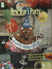 NEW NEW YEAR'S PARTY 5 DESIGNS PLASTIC CANVAS PATTERN BOOK