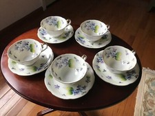 Vintage Hand Painted Ardalt Japan Tea Set Of 10