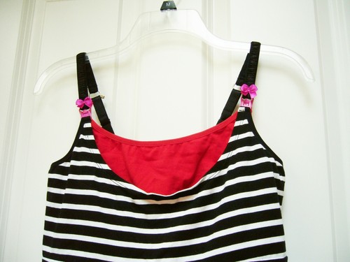 Camiseta sin mangas New You Lingerie doble maternidad enfermería talla M nueva con etiquetas - Imagen 2 de 6