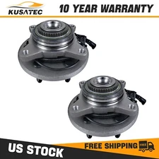 Pair Front Wheel Hub Bearing Assembly For 2004-2008 Ford F150 Lincoln Mark LT