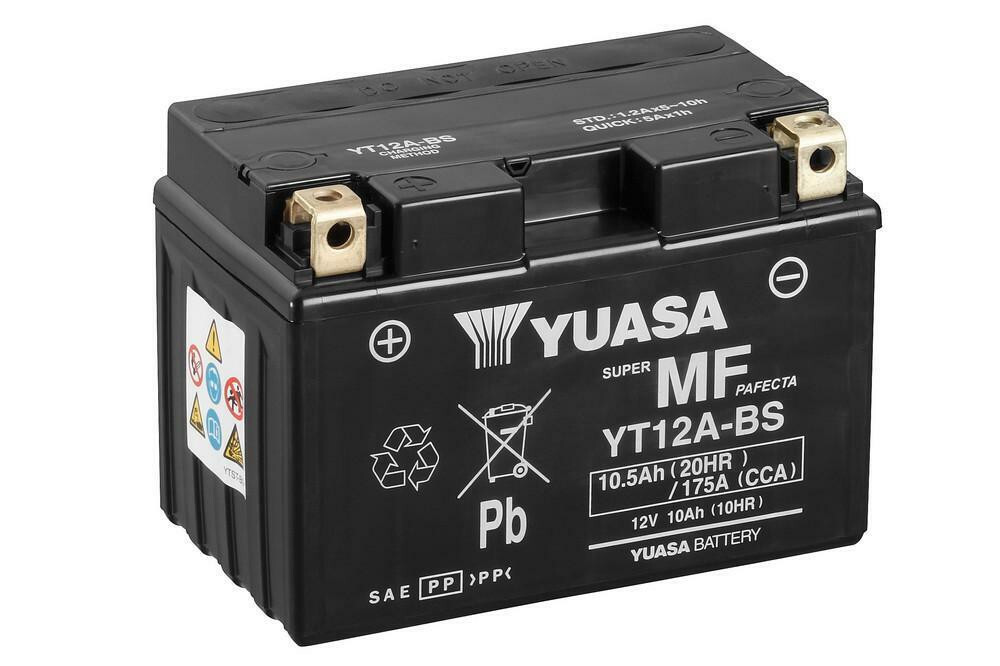 GS YUASA　YT12A-BS 新品未使用 YUASA YT12A-BS Battery-Suzuki GSX 1300 R Hayabusa, GSF 1250 Bandit