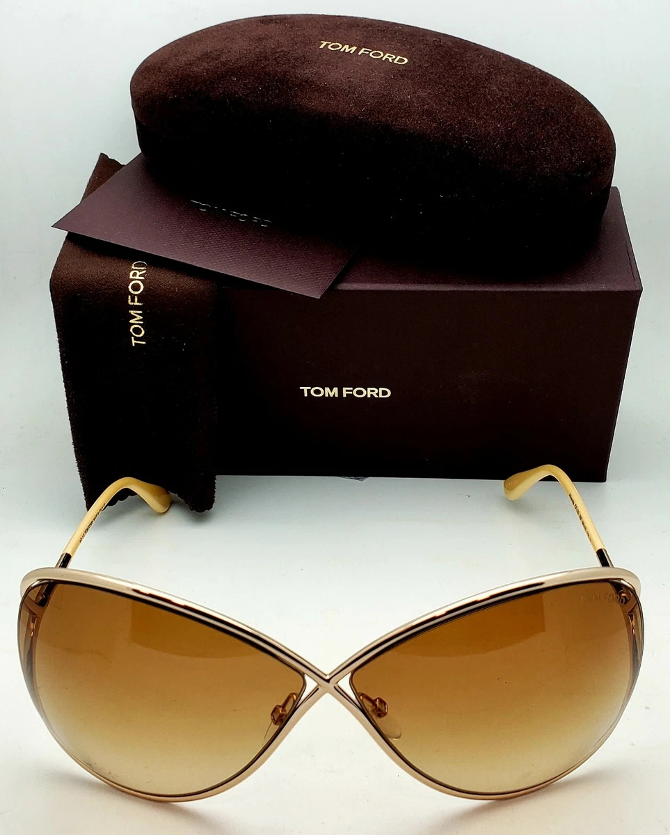 New TOM FORD Sunglasses MIRANDA TF 130 28F 68 10 Rose Gold Frames