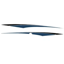 Tracker Boat Graphic Decal Stickers | 85 x 5 1/2 Inch Blue (Set of 2)