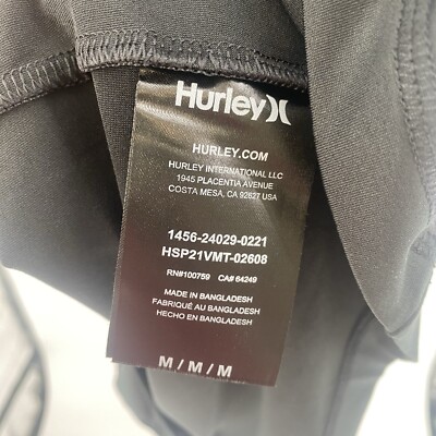 m HURLEY Graphic Athletic Shirt Mens Medium With Purple Orange