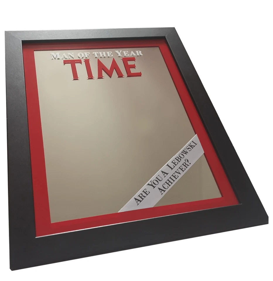 10”x12” Man of the Year Time magazine Glass Mirror from The Big Lebowski Replica - Image 2 of 4