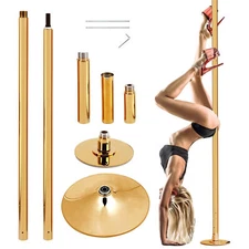Gold Pole Dance Pole for Home 45mm Spin Static Dancing Pole Professional New-