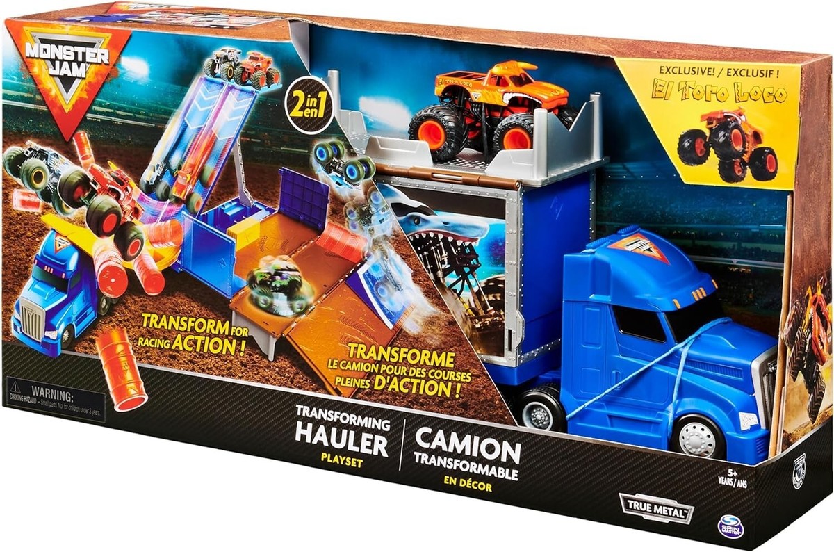 Transforming Hauler Playset with Exclusive Monster Truck