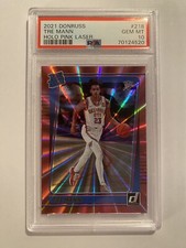 2021 Panini Donruss Rated Rookie Holo Pink Laser Tre Mann #218 Rookie Pop 1