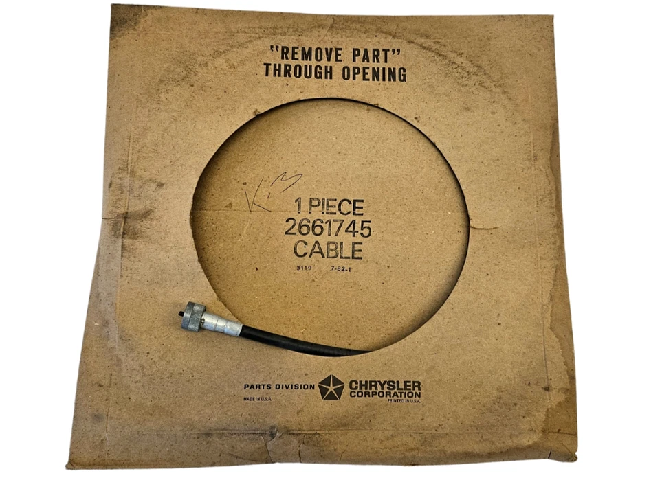 Dodge Truck D100 1966-1975 camioneta velocímetro cable eje y carcasa 2661745 nuevo en stock Foto 2 de 4