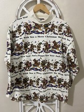 Vintage 80 s Merry Christmas Happy New Year All Over Print Unisex Sweatshirt