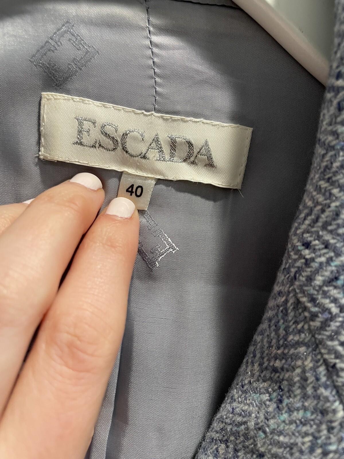 escada wool single button blazer - image 2