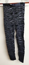 Rhonda Shear Women's Spandex Shapewear Pants Black Zebra  Size S NEW #561754