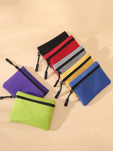 Canvas Wallet Purse Zipper Mini Coin Key Bag Money Pocket Coins Purse Gift - Picture 21 of 31