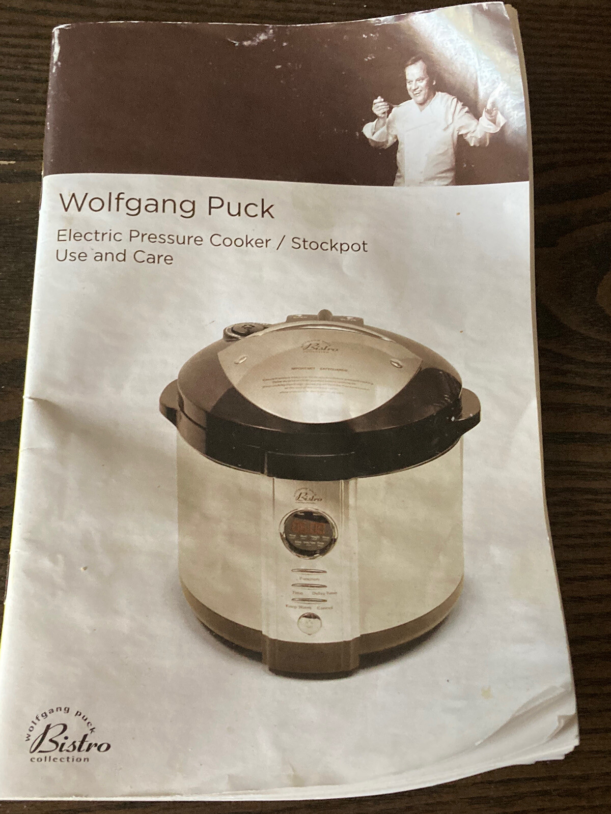 Wolfgang Puck 8 Qt Electric Rapid Pressure Cooker - Large Size Orange Stainless