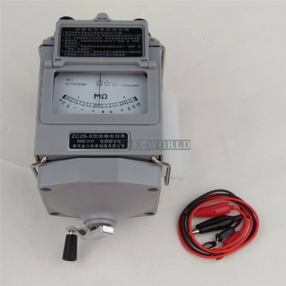 Megger insulation tester 500v online