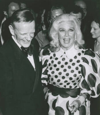 Fred Astaire and Ginger Rogers at Gala Tribute Honoring Fre - 1973 Old Photo