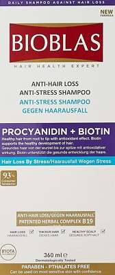 Procyanidin + Biotin Anti Hair Loss Anti Stress Shampoo Bioblas 360ml