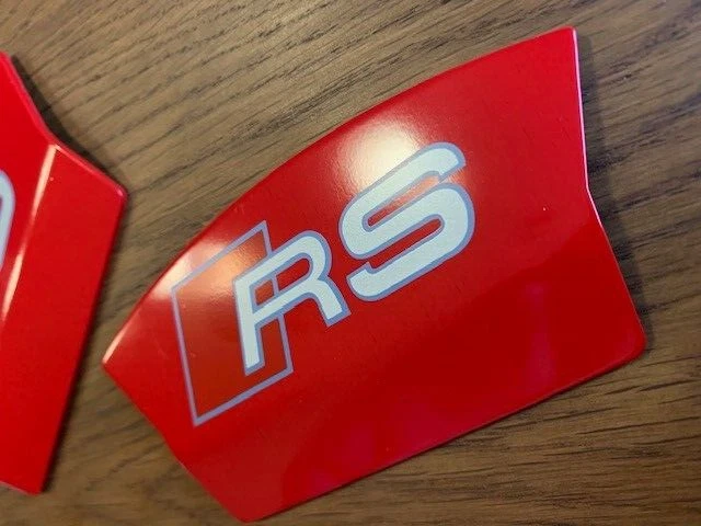 CUBIERTAS PINZA FRENO TRASERO AUDI RS4 RS5 RS6 RS7 EN ROJO RS R8 Foto 2 de 4