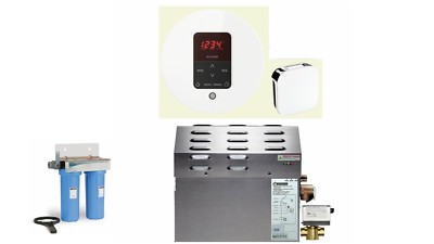 Mr Steam - Steam Bath Generator Package in Round White Finish