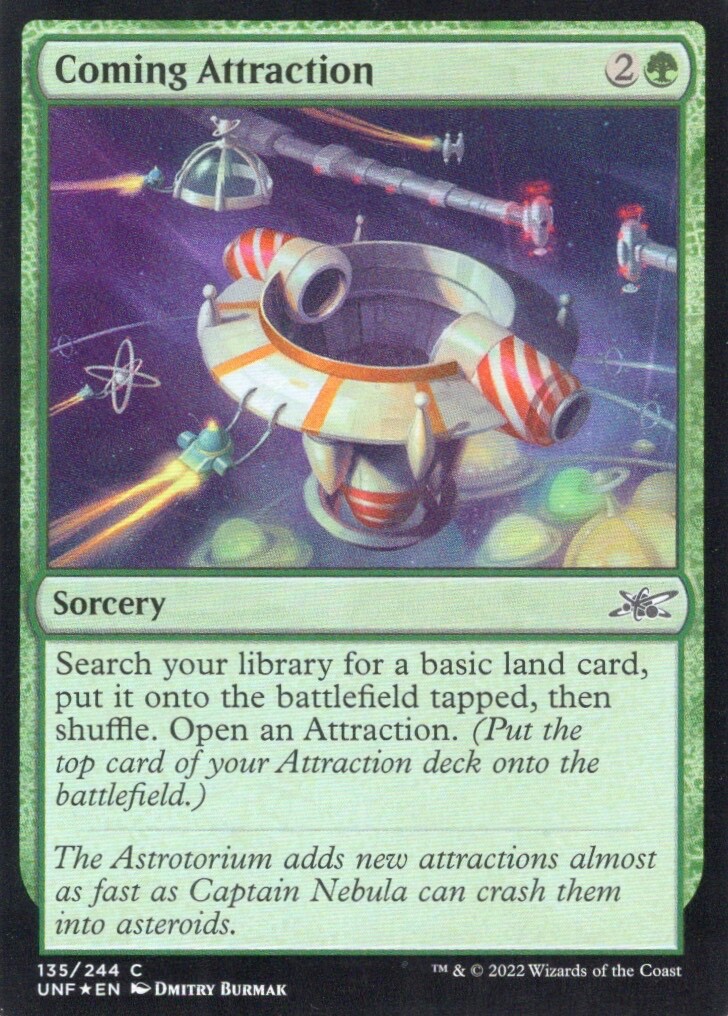 COMING ATTRACTION 135/244 FOIL UNFINITY MTG MAGIC NM (yourdeckbuilder)