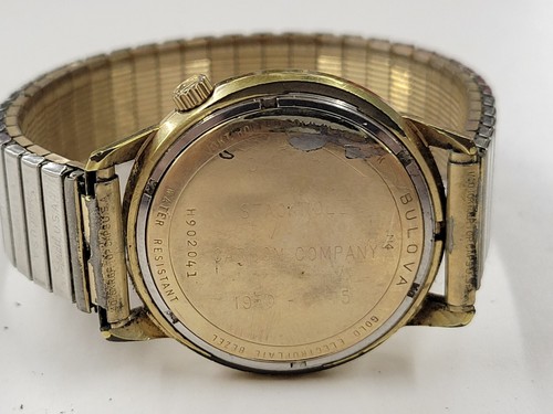 Vintage Accutron Bulova 10 kt Rolled Gold Watch. Stackpole Carbon Co. 1950-1975 - Picture 4 of 11