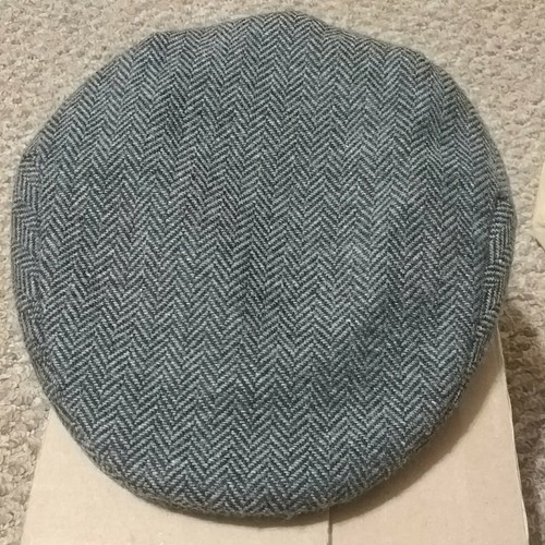 Woolrich Grey Herringbone Wool Driving 
