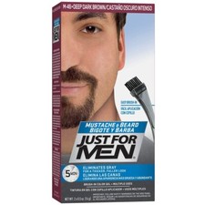 Just For Men Mustache Beard Dark Brown Easy Brush In Color Thick Full M-46