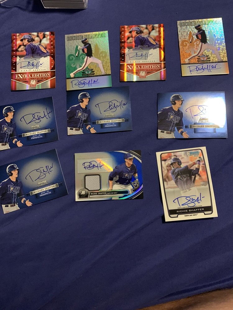 Lot Of 10 Richie Shaffer Auto Autograph Signed Cards Very Nice!
