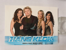 Hans Klok / Karta z autografem magika oryginalna niezweryfikowana