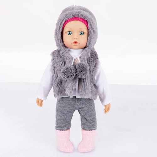 Kinderplay Poupée Bébé Poupee Qui Parle Mama Papa Modele KP4840 Taille 35 cm ... - Photo 9/9