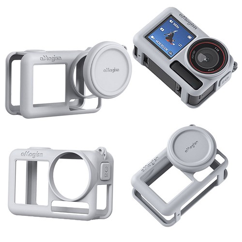 Per DJI Osmo Action 5 Pro Custodia protettiva in silicone con copriobiettivo e c - Afbeelding 8 van 12