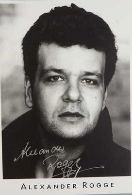 Autograph German TV and Theatre Actor Alexander Rogge (121724)