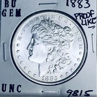 1883 BU GEM MORGAN SILVER DOLLAR UNC MS+++ U.S. MINT RARE COIN 9815