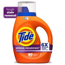 Tide Liquid Laundry Detergent Spring Meadow 80 fl oz 64 Loads 6X Boosted Clean 0.05 per gallon