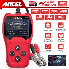 Battery Load Tester Auto 12V Digital Analyzer Alternator Cranking Charging Test