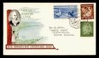 DR WHO 1958 NEW ZEALAND FDC HAWKES BAY CENTENARY COMBO M81228